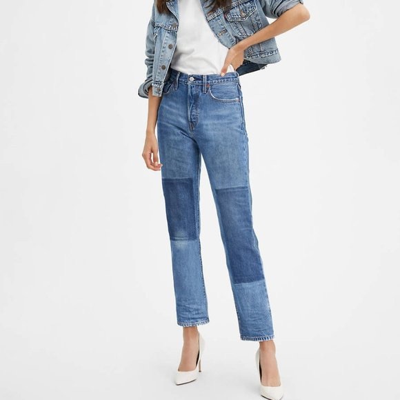 Levi's 501 Premium Patching Jeans - Picture 1 of 3